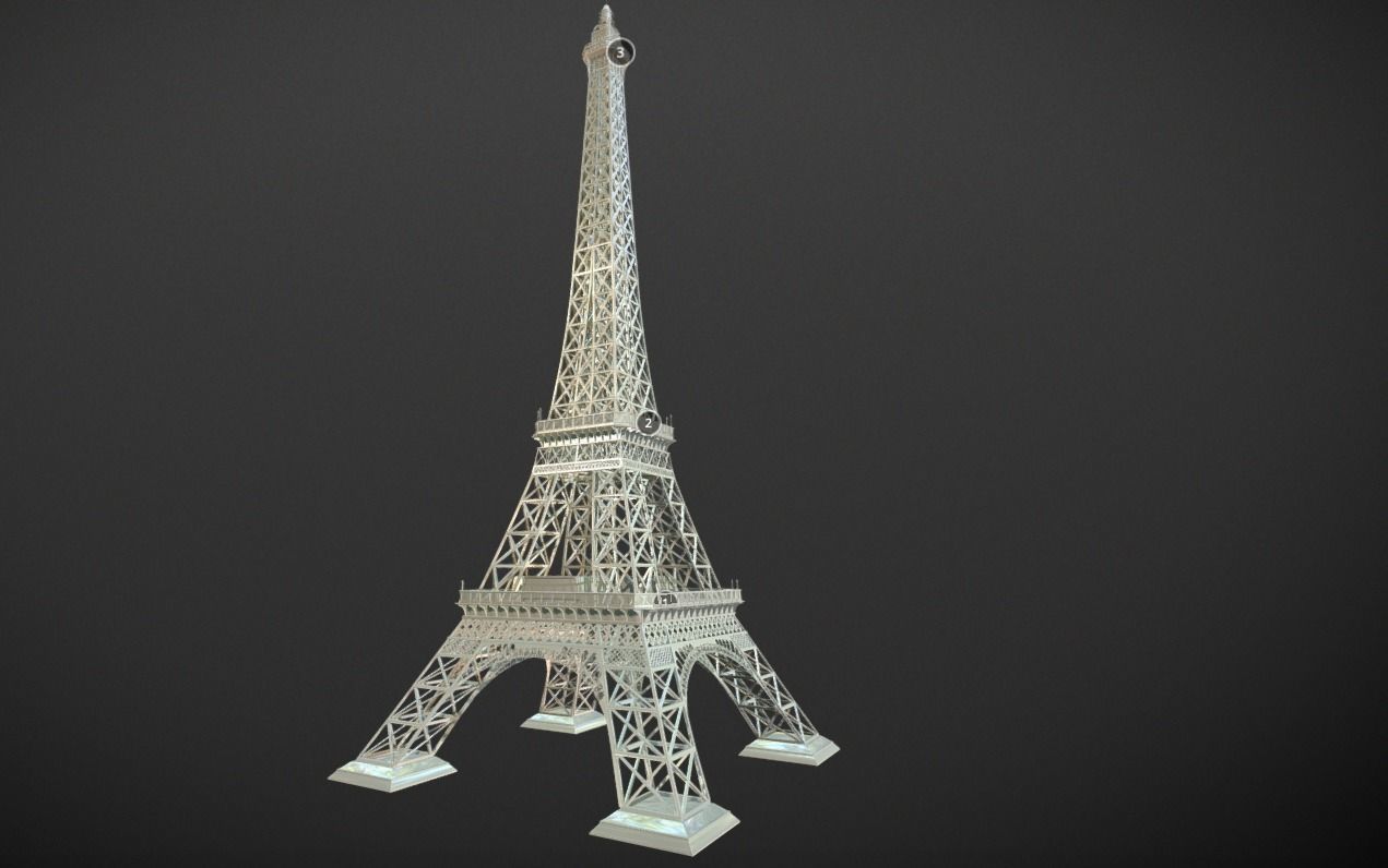 Eiffel Tower of Paris 3D model_18