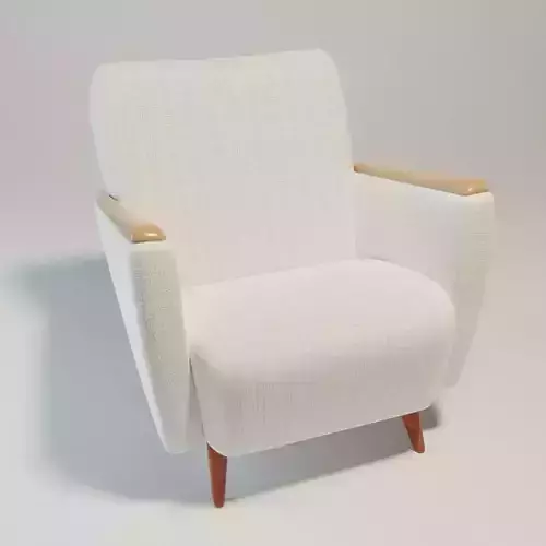 Old Sofa Low-poly 3D model