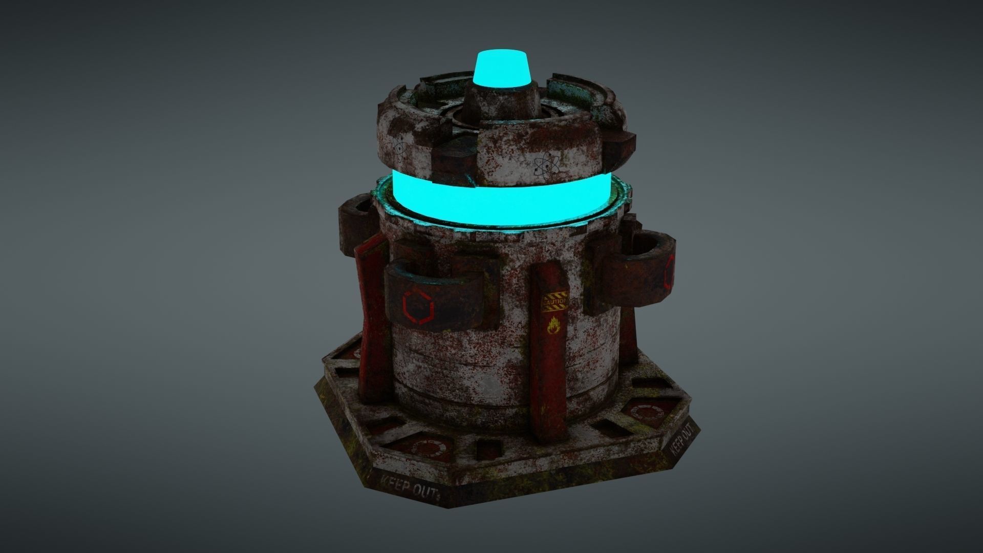 Force field generator 2 Low-poly 3D model_22