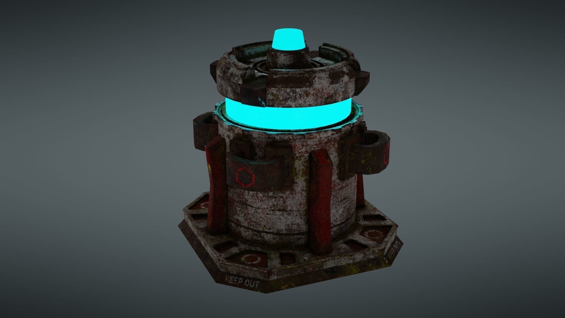 Force field generator 2 Low-poly 3D model_11