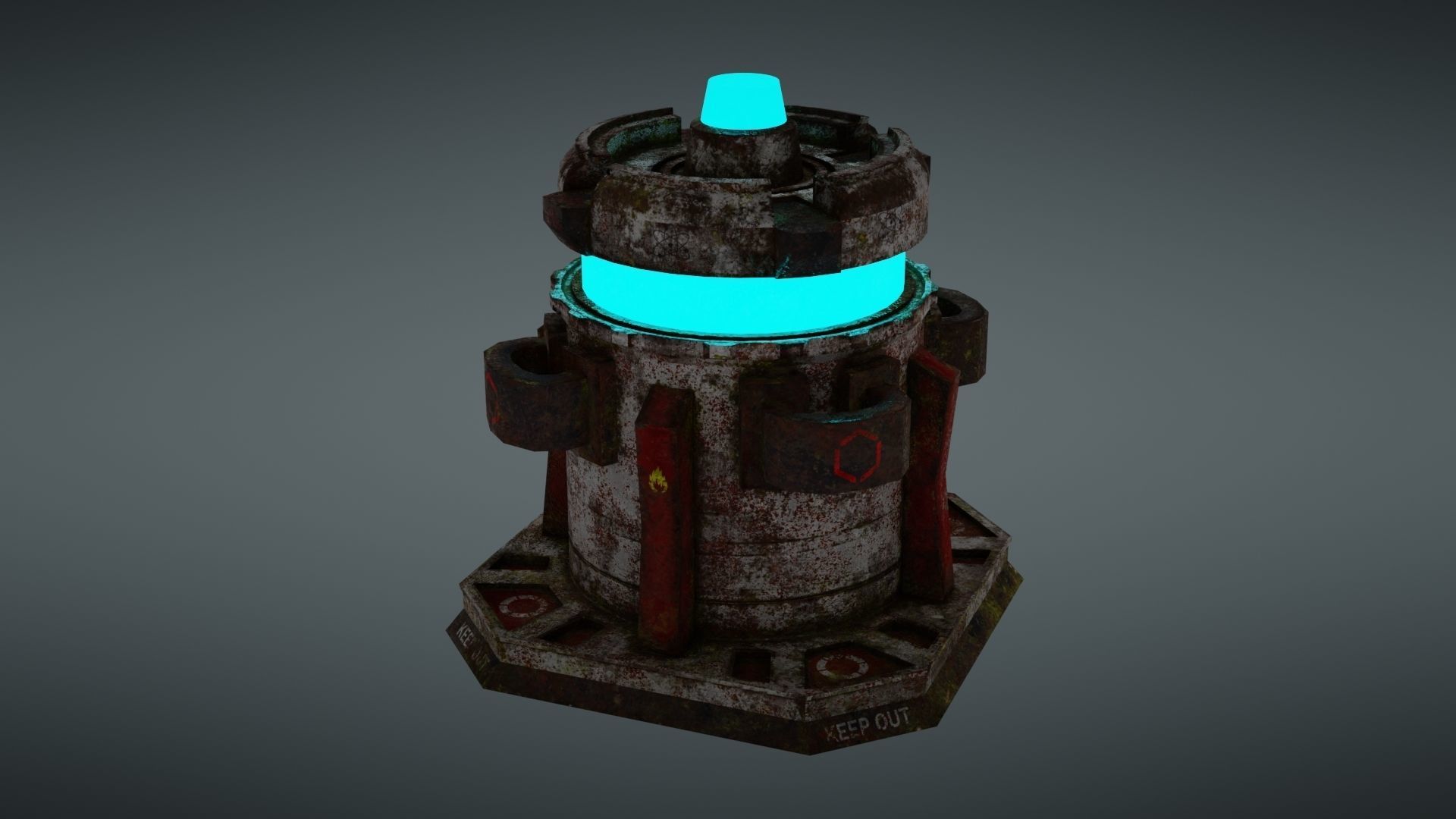 Force field generator 2 Low-poly 3D model_13