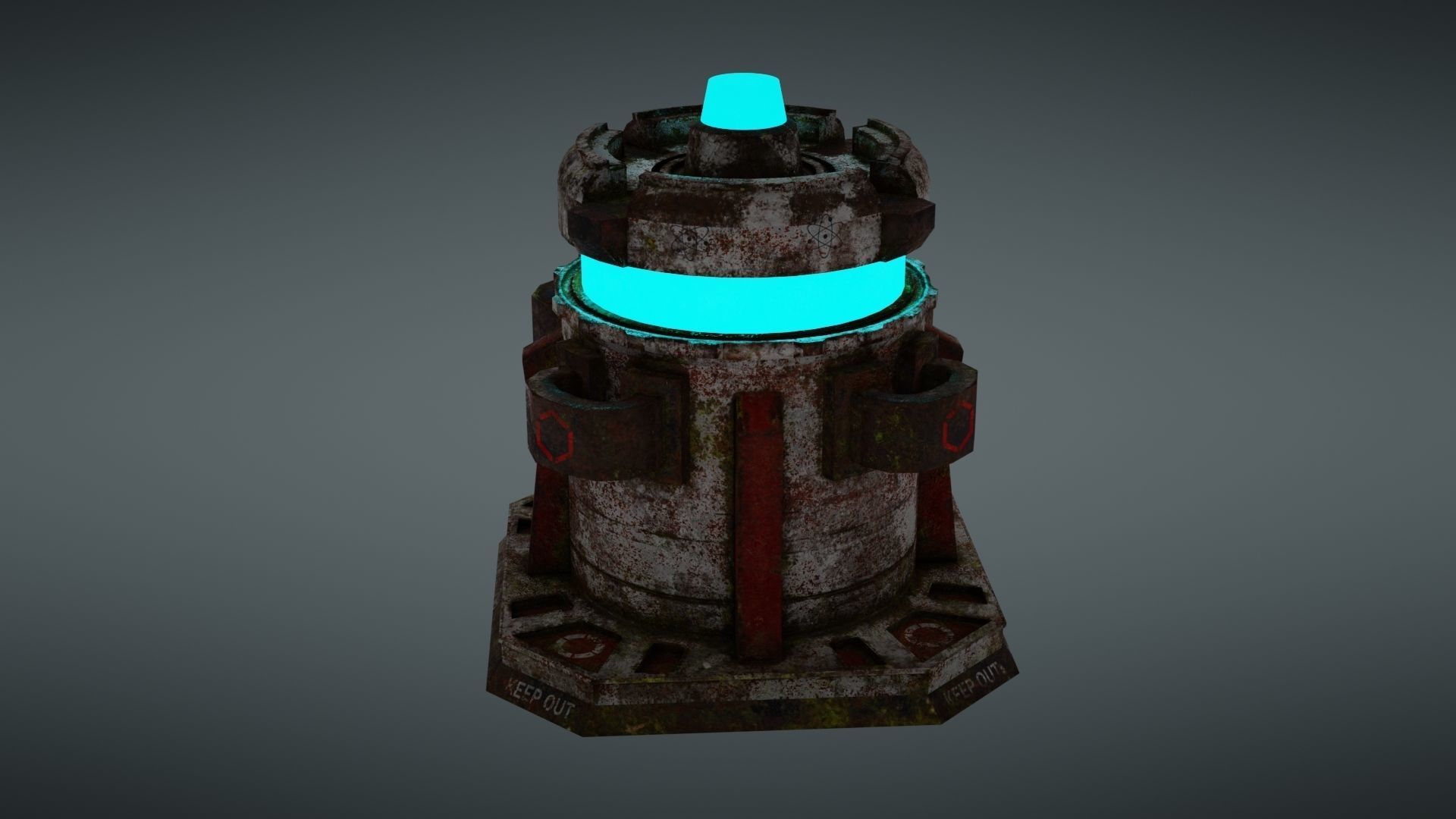 Force field generator 2 Low-poly 3D model_10