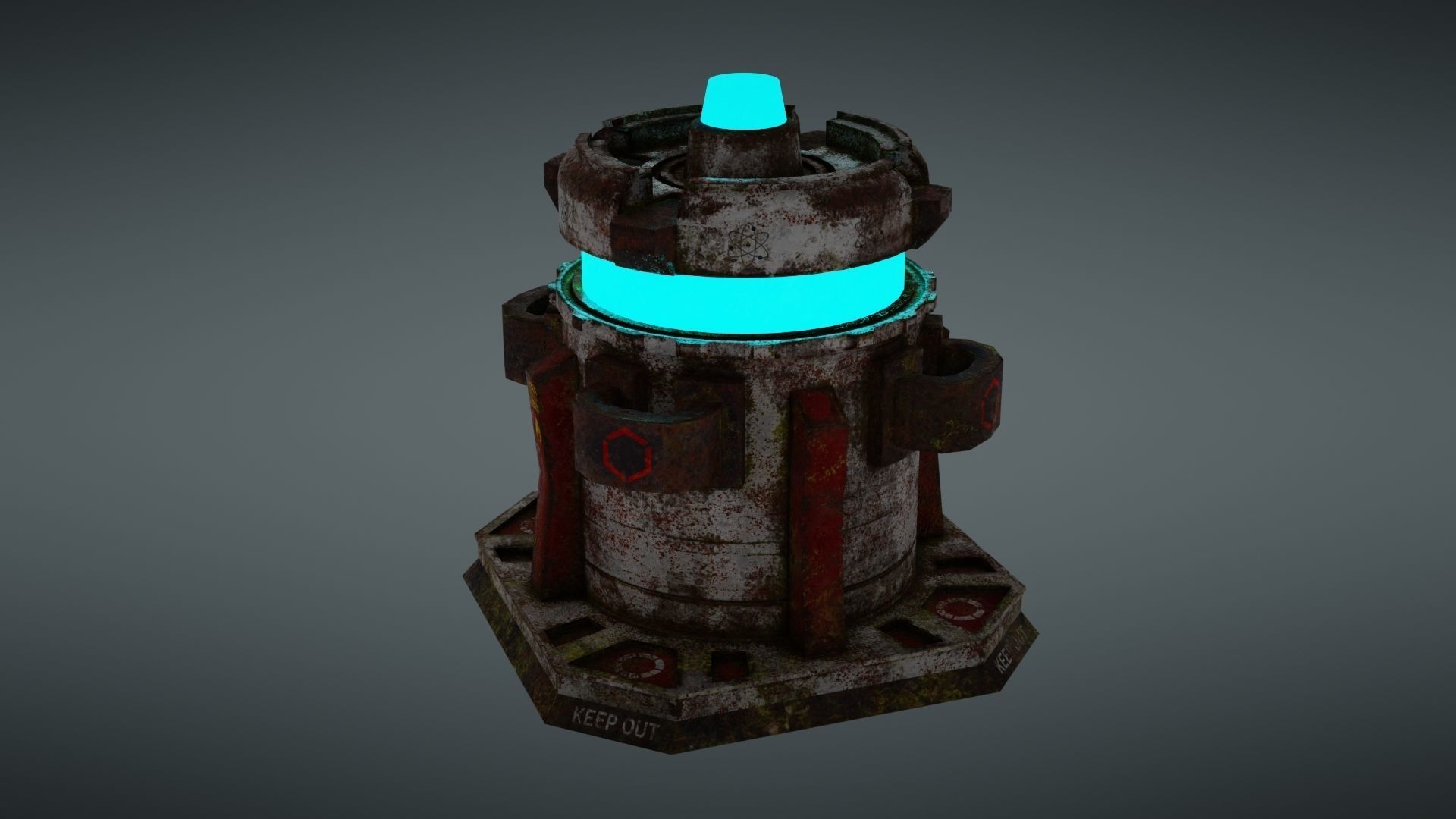 Force field generator 2 Low-poly 3D model_18