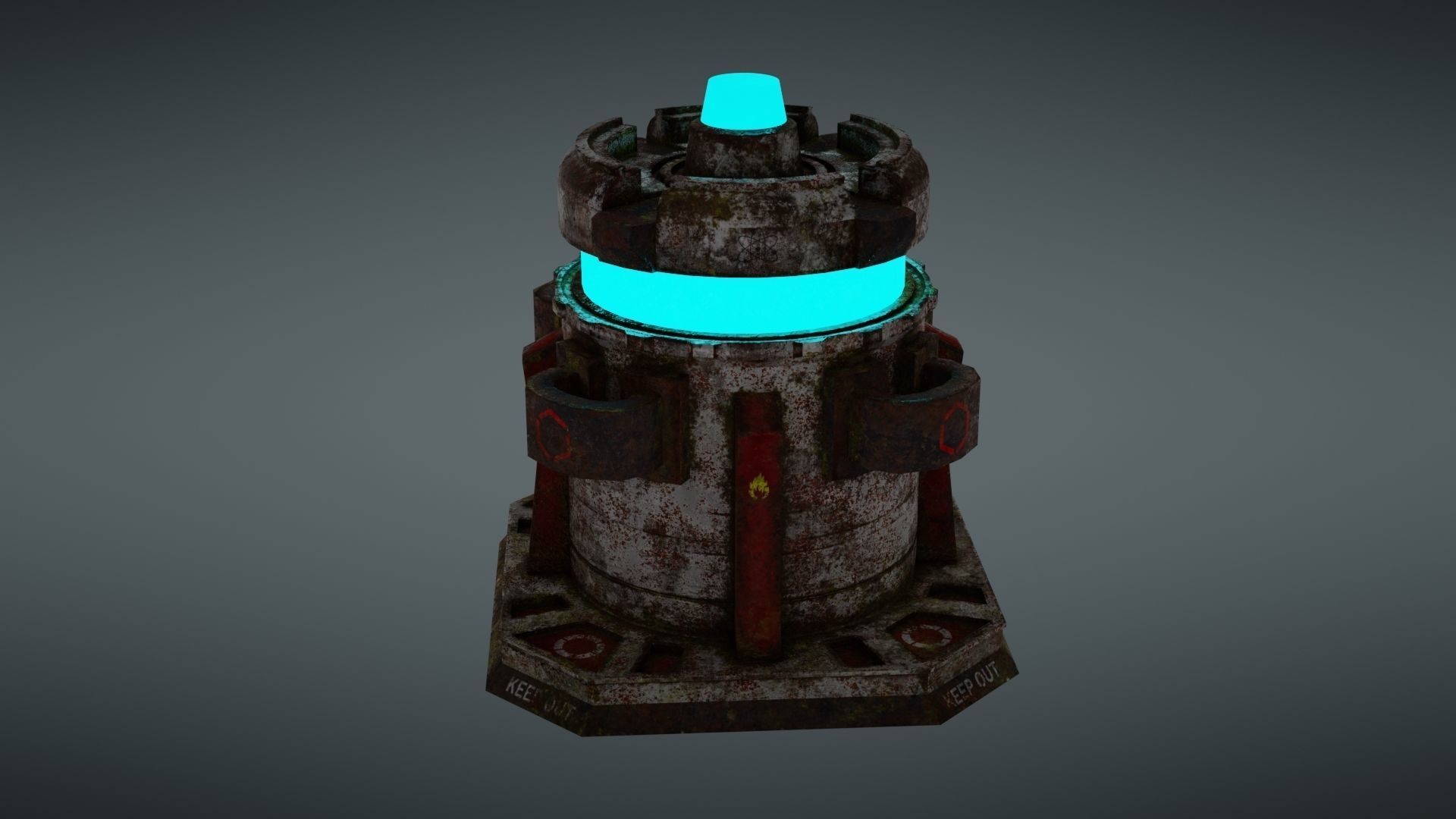 Force field generator 2 Low-poly 3D model_14