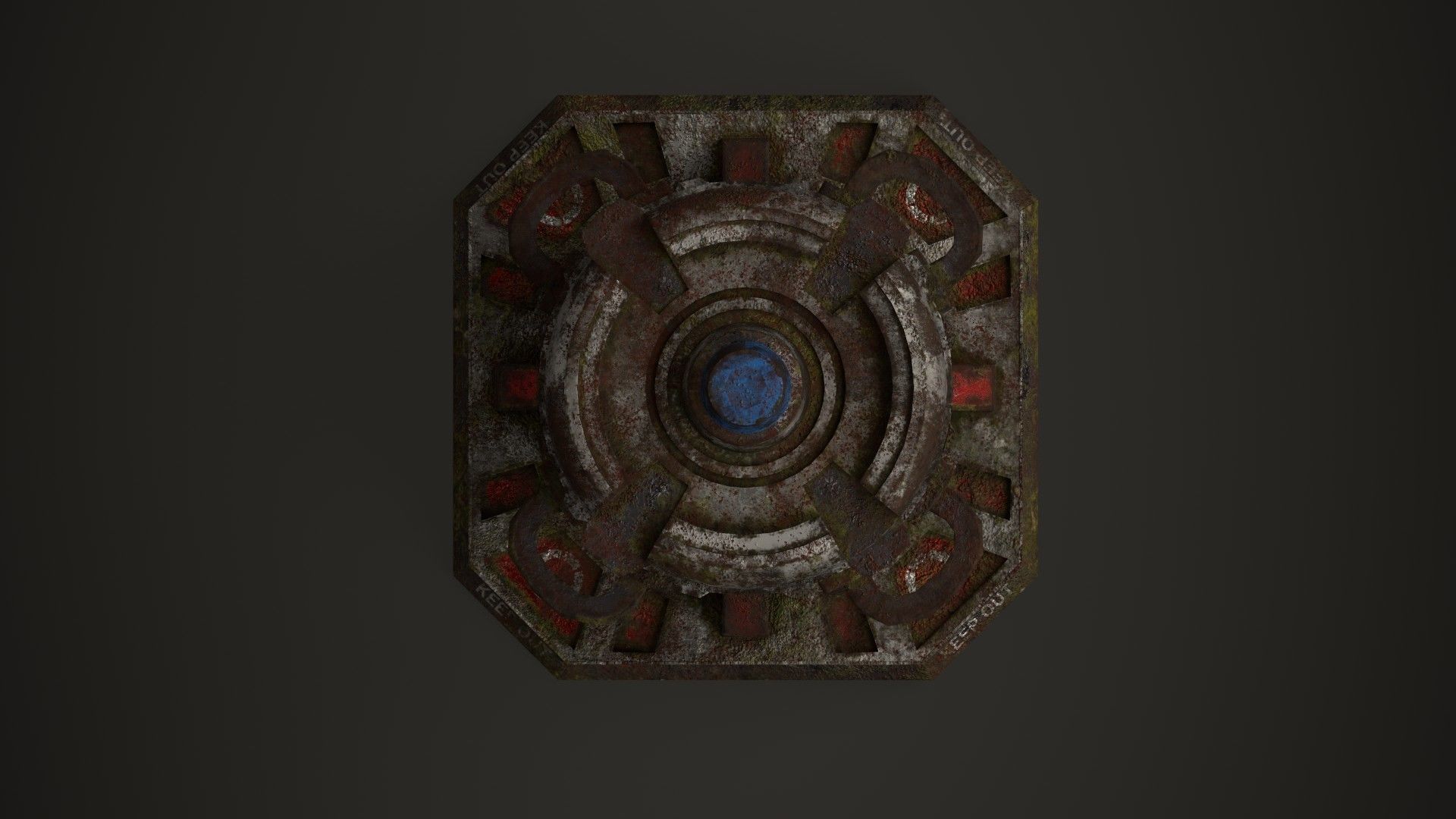 Force field generator 2 Low-poly 3D model_5