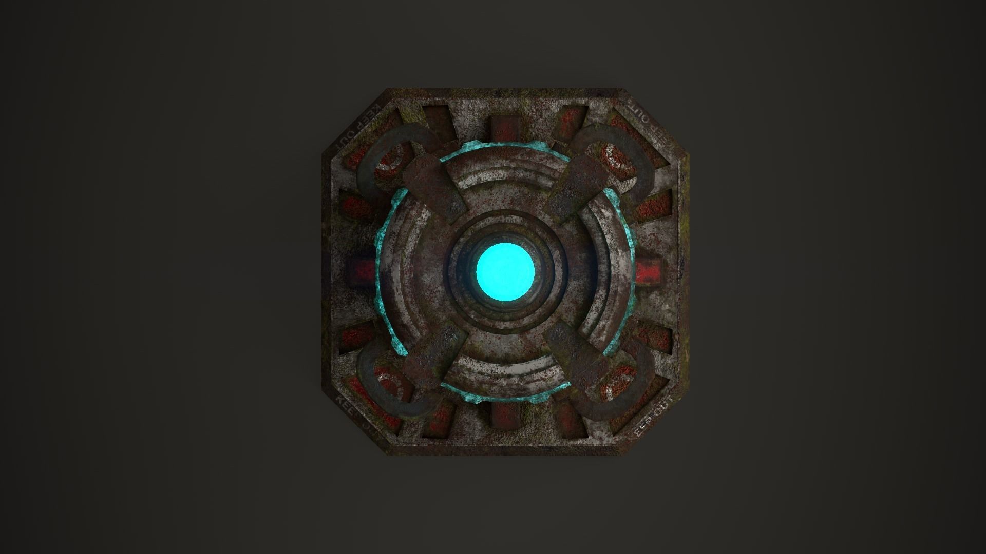 Force field generator 2 Low-poly 3D model_3