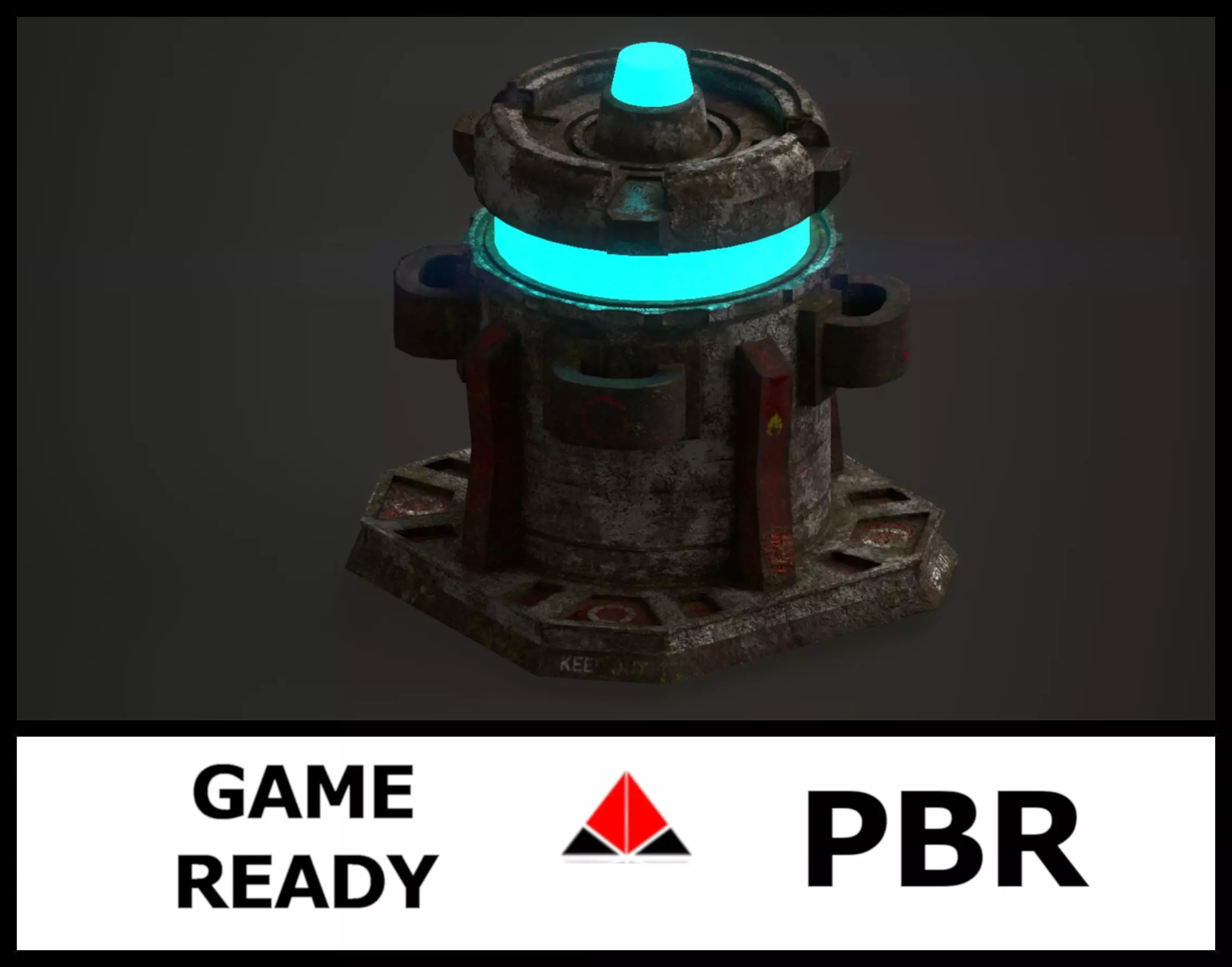 Force field generator 2 Low-poly 3D model_0