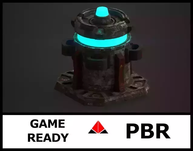 Force field generator 2  Low-poly 3D model