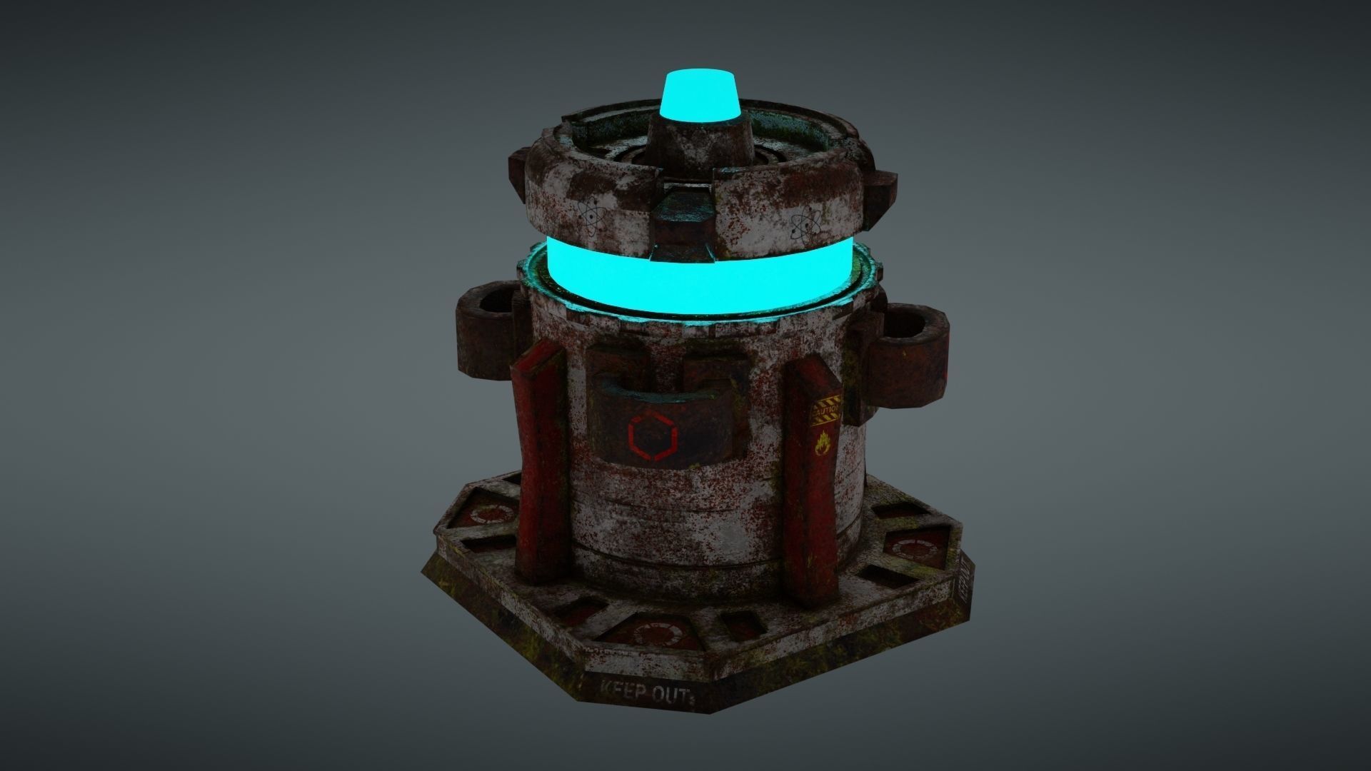 Force field generator 2 Low-poly 3D model_23
