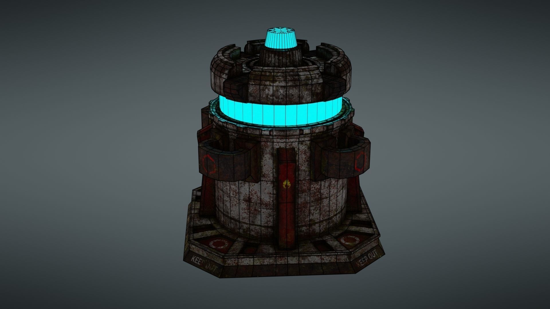 Force field generator 2 Low-poly 3D model_34