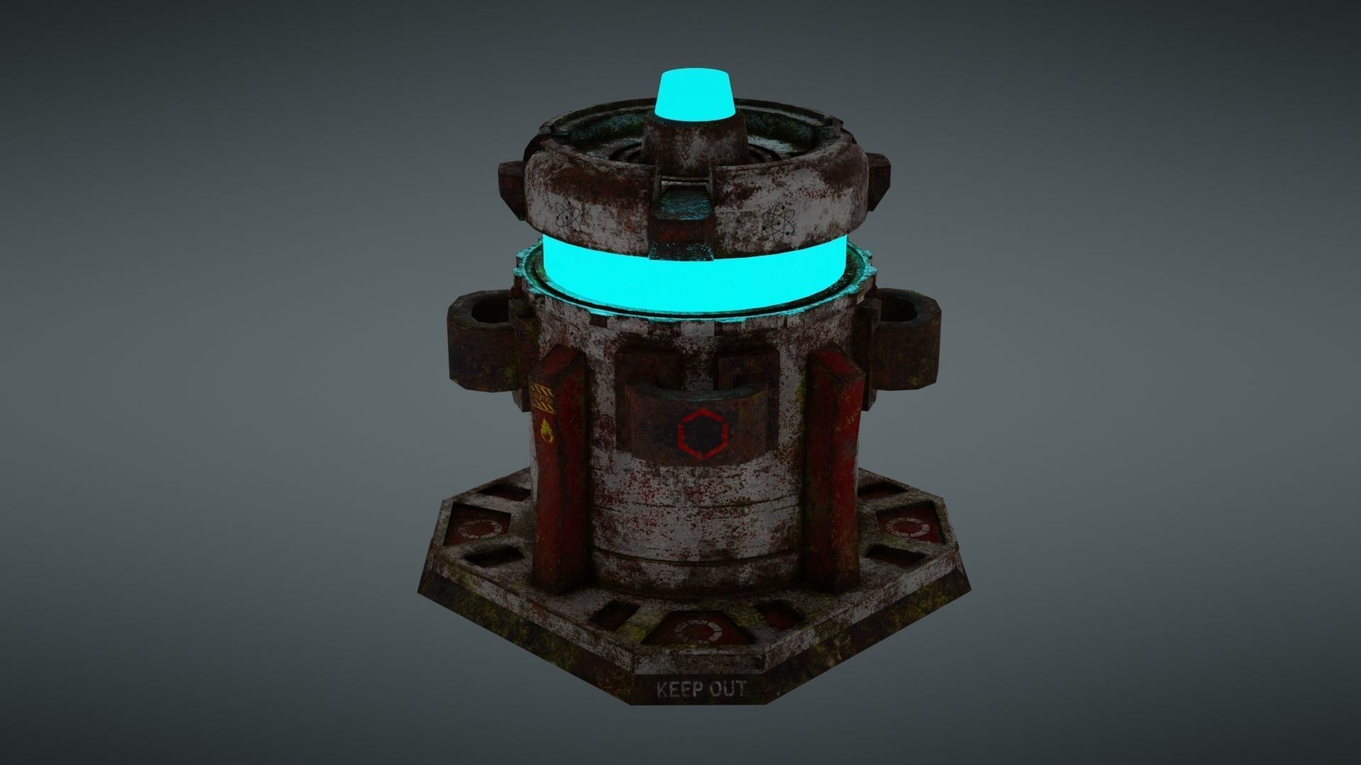 Force field generator 2 Low-poly 3D model_19