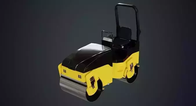 Road Roller 1 Untextured