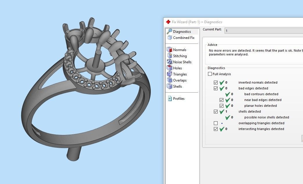 Women Ring with  pearl and pears 3dm stl 3D print model 3D print model_21