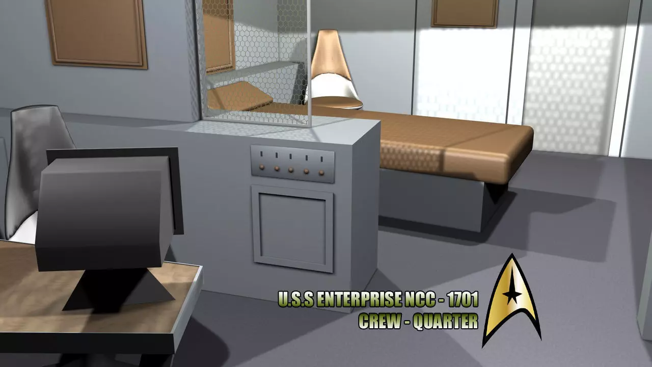 USS Enterprise - Crewquarters 3D model_0