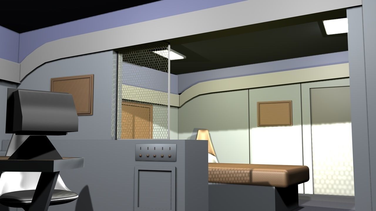 USS Enterprise - Crewquarters 3D model_6