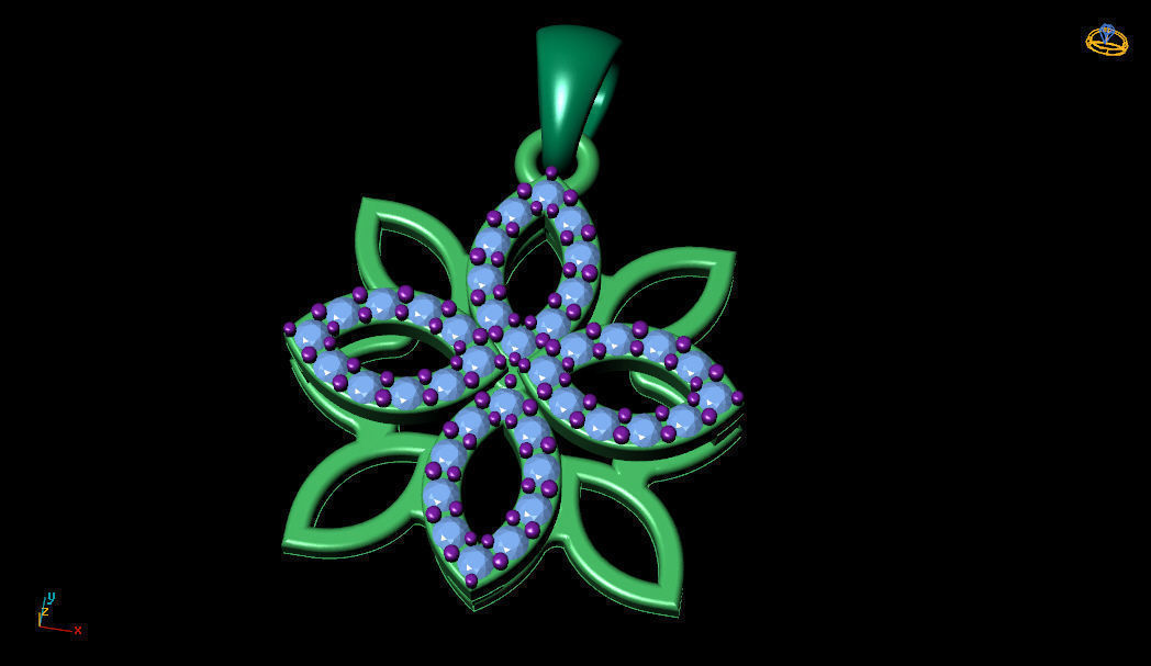 Pendant S 0006 P 3D print model_8