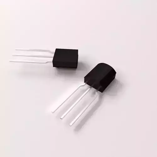 Transistor two transistors 3D model