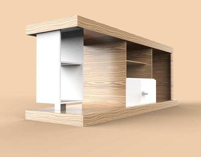 Rack Living Room 01 3D model