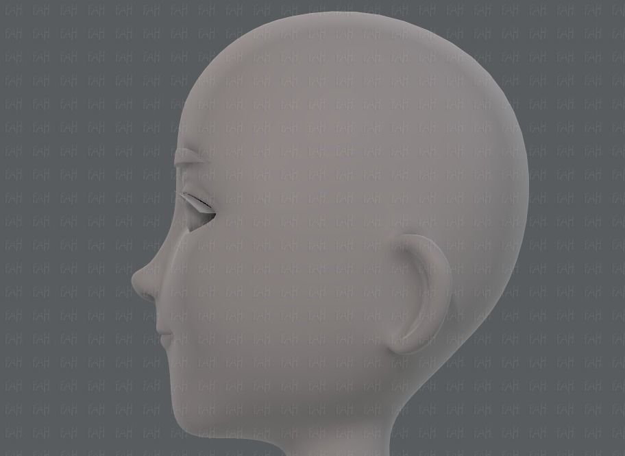 Base mesh man character V18 Low-poly 3D model_39