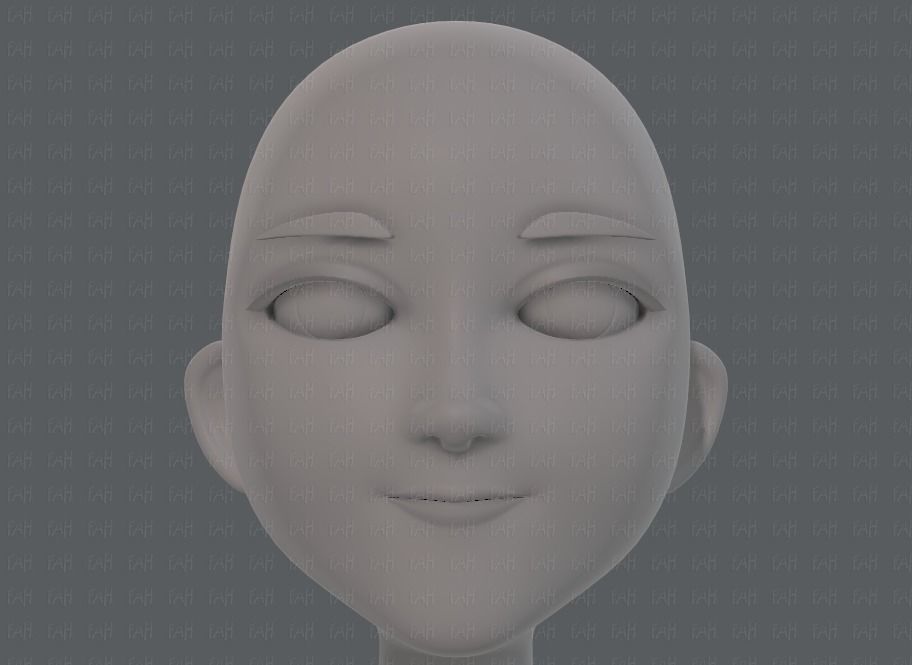 Base mesh man character V18 Low-poly 3D model_33