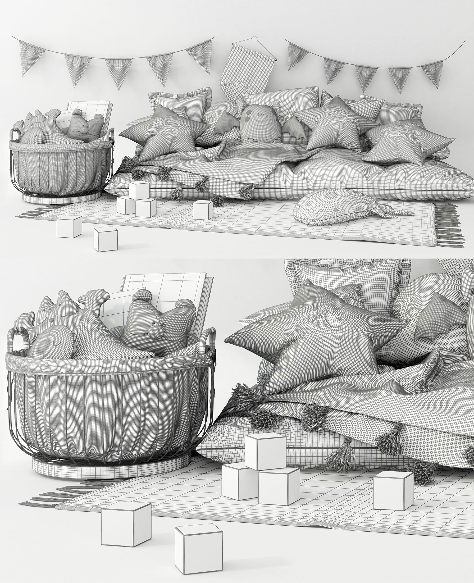 Children Set 3D model_4