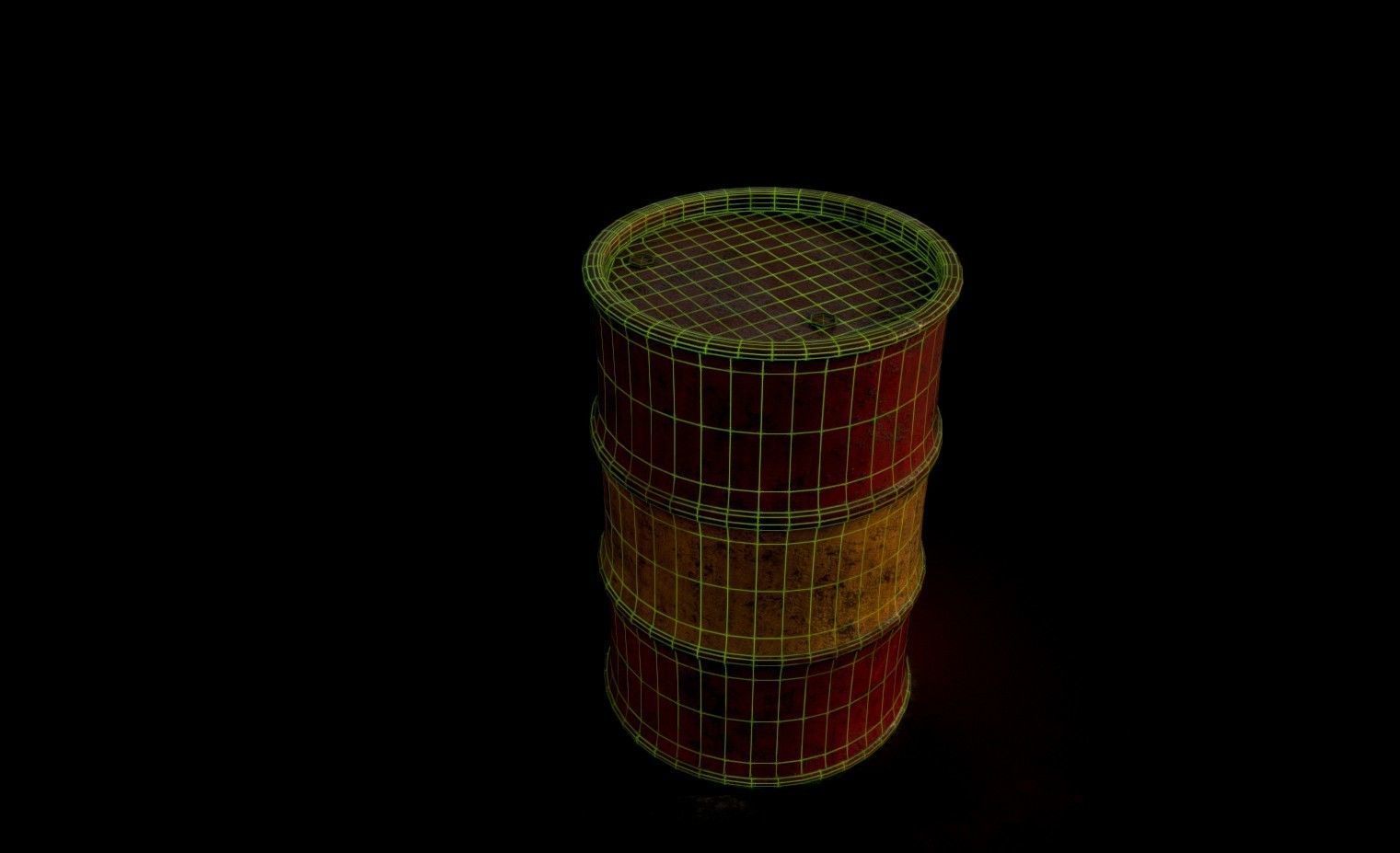 oil barrel Free 3D model_3