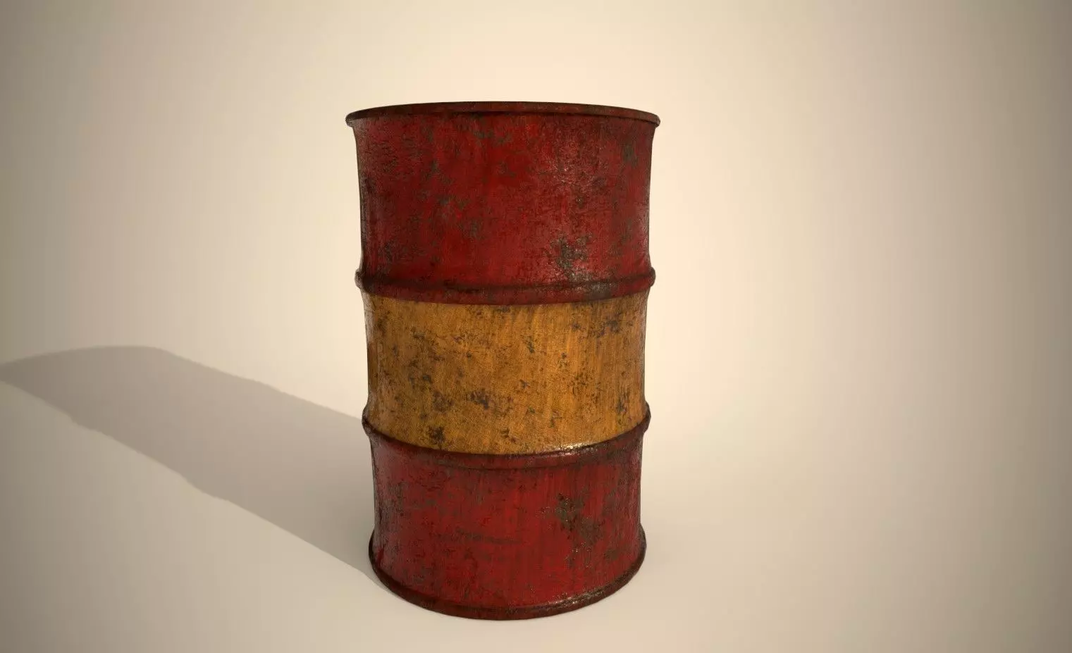 oil barrel Free 3D model_0