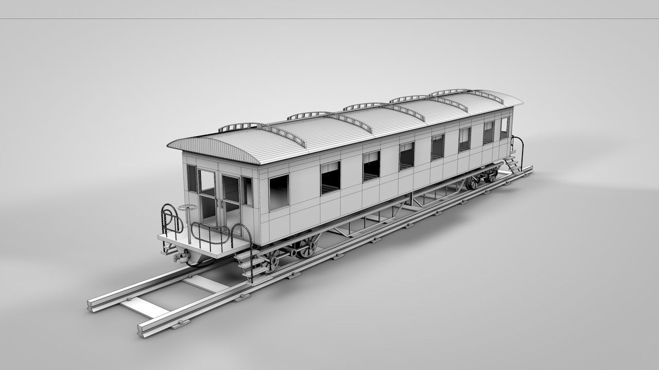 Wild West Sleeping Car 3D model_11