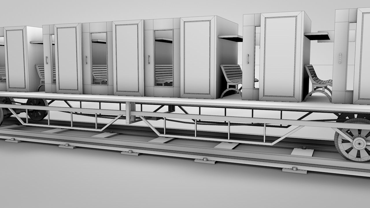 Wild West Sleeping Car 3D model_15