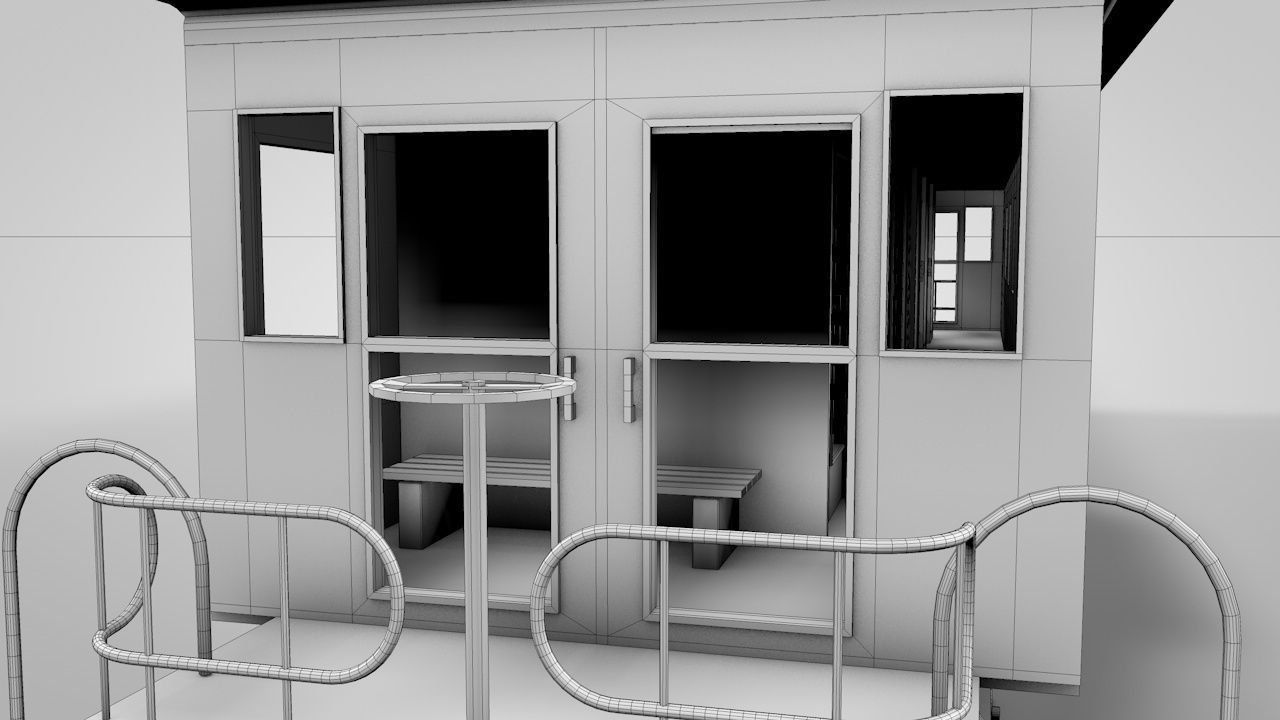 Wild West Sleeping Car 3D model_12