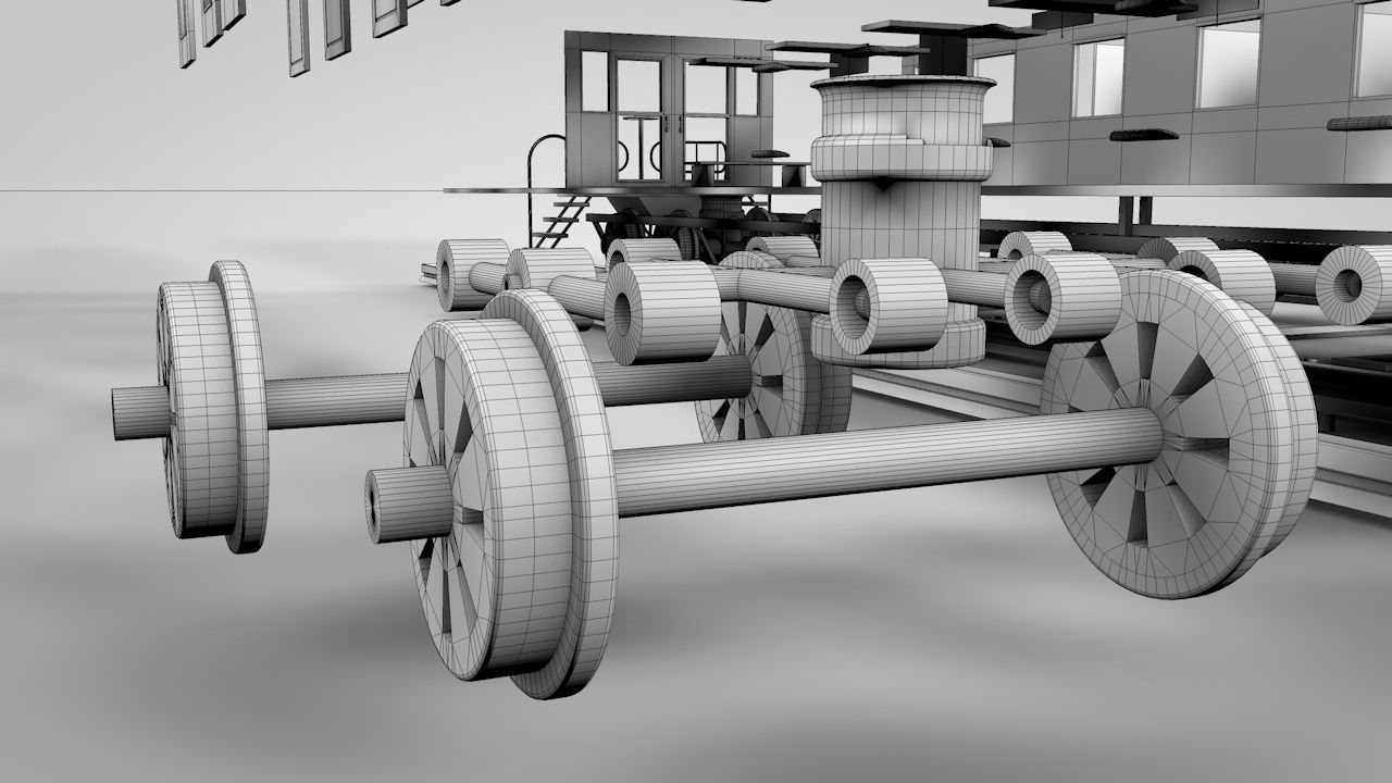 Wild West Sleeping Car 3D model_19