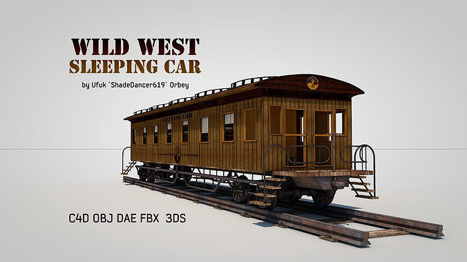 Wild West Sleeping Car 3D model