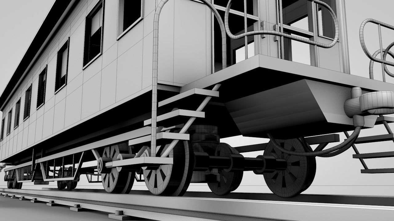 Wild West Sleeping Car 3D model_13