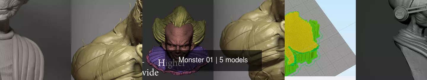 Monster 01 3D Model Collection_1