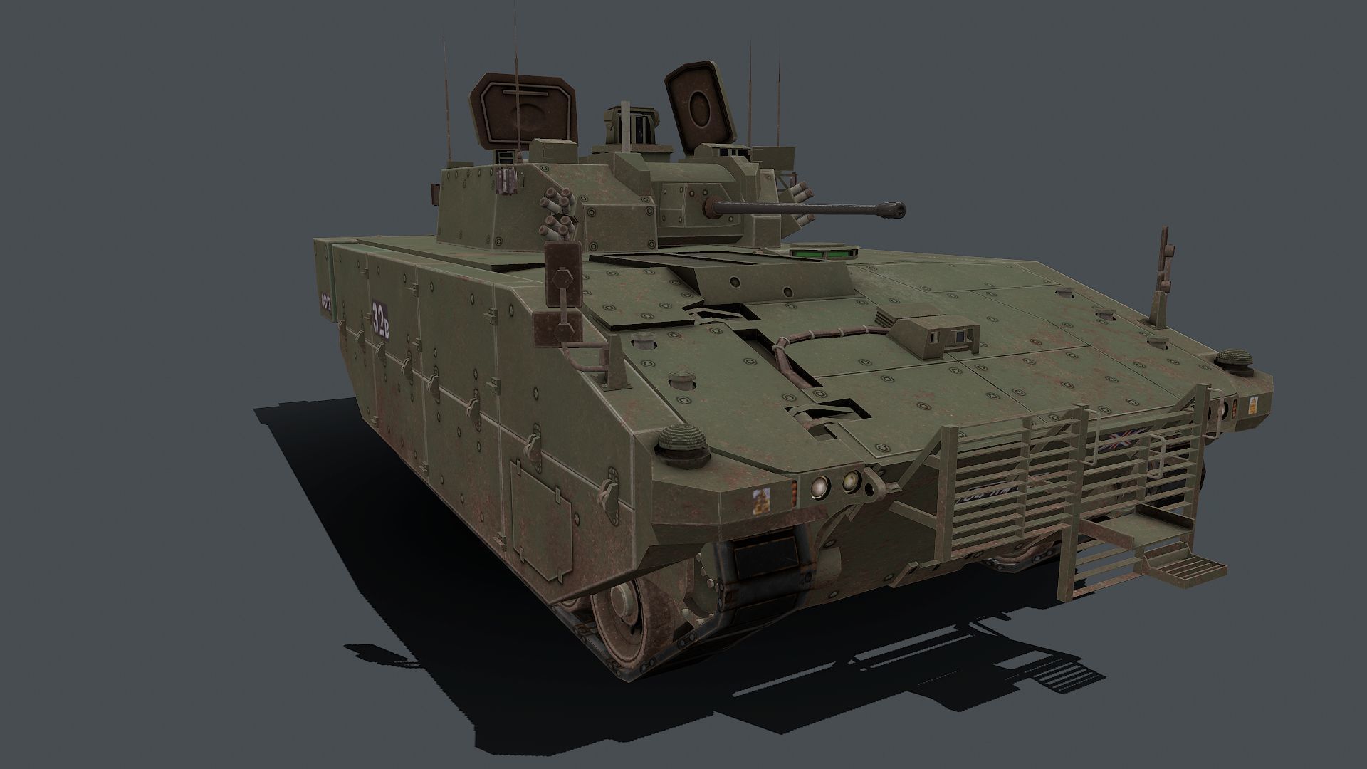AJAX Scout SV  Low-poly 3D model_1