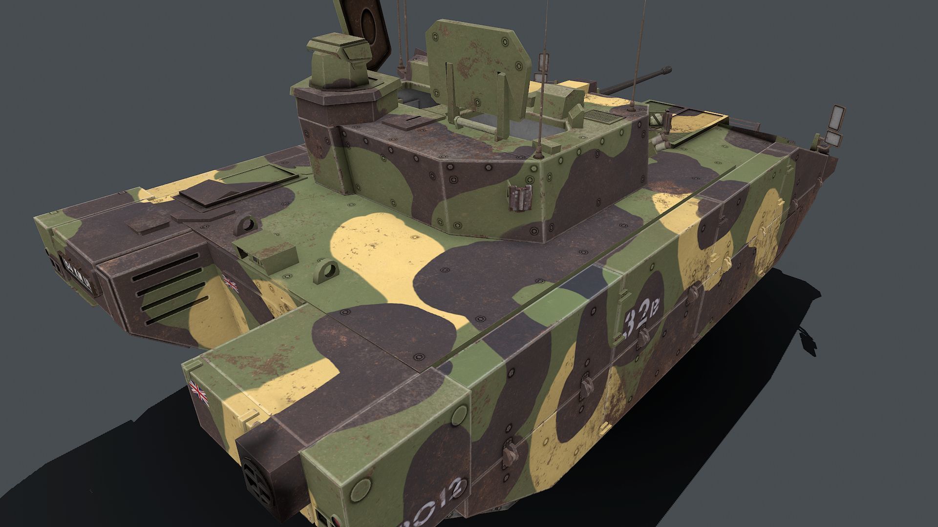 AJAX Scout SV  Low-poly 3D model_8