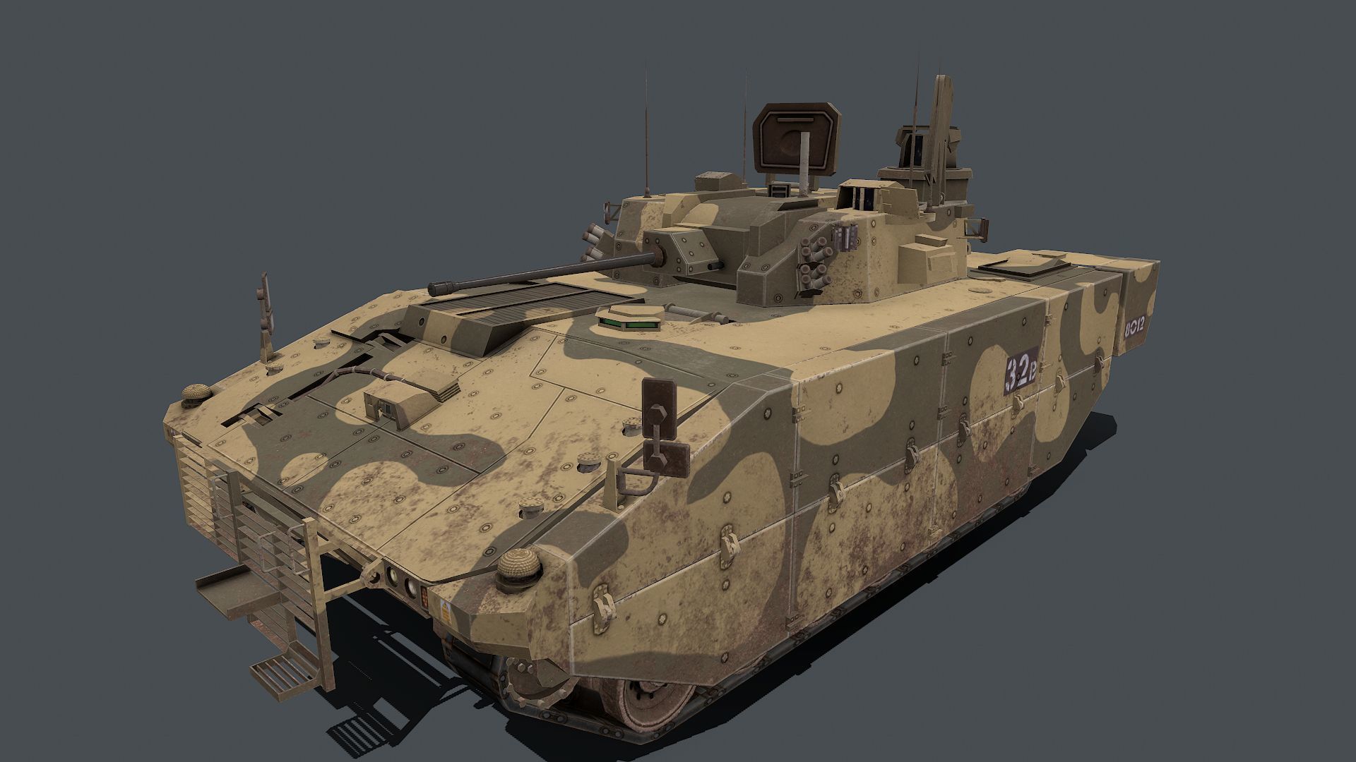 AJAX Scout SV  Low-poly 3D model_11