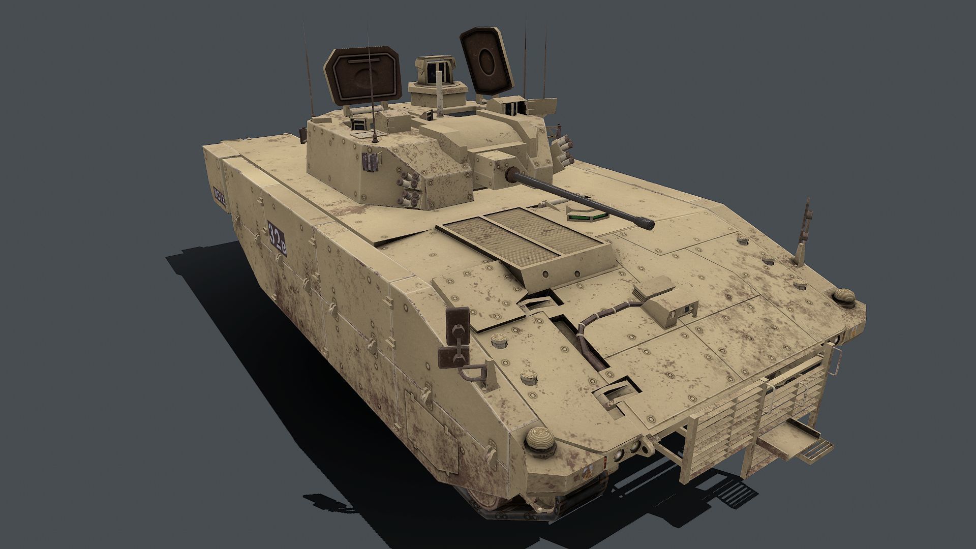 AJAX Scout SV  Low-poly 3D model_9