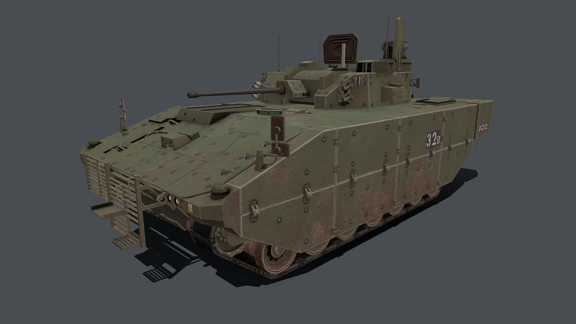 AJAX Scout SV  Low-poly 3D model_0