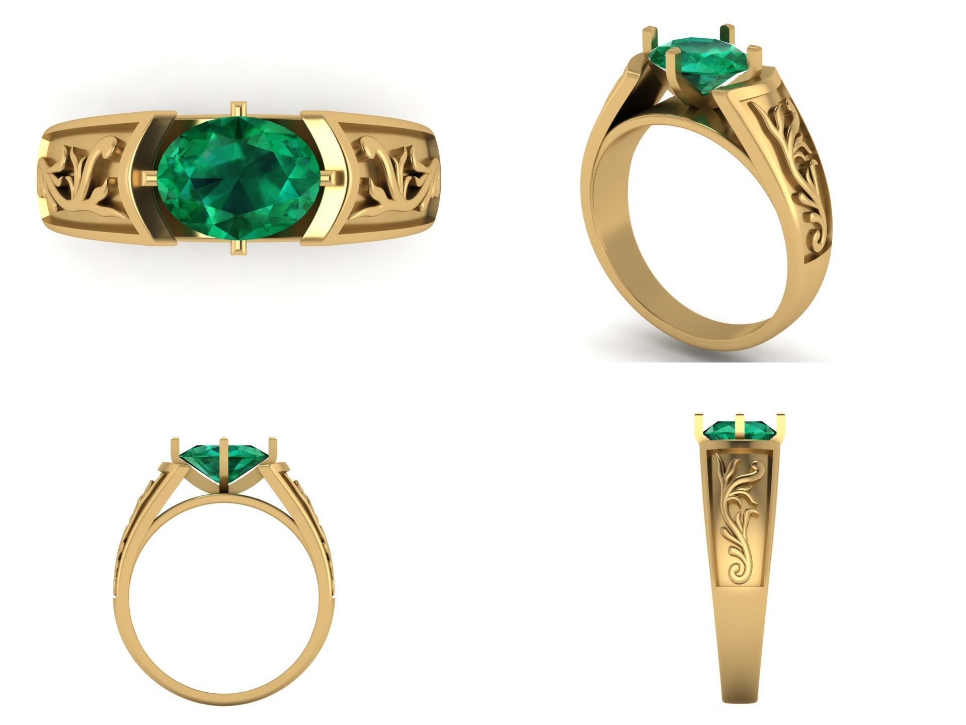 Ring dp 19 3D print model_3