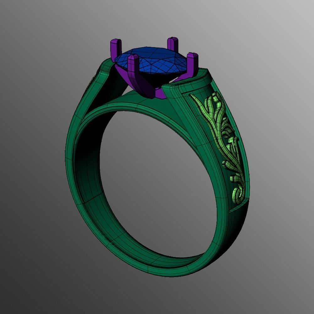 Ring dp 19 3D print model_2