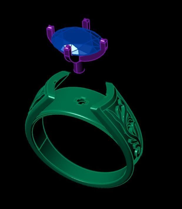 Ring dp 19 3D print model_6