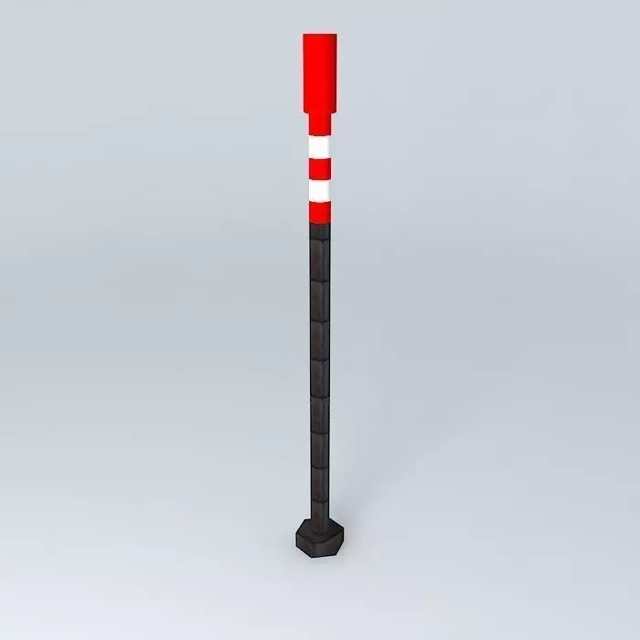 Chimney next to gasometer Free 3D model