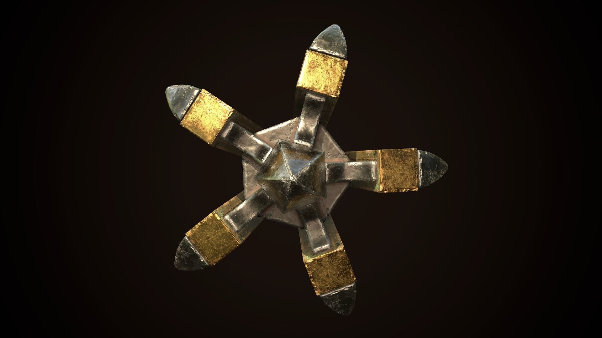 Mace 03 Low-poly 3D model_7