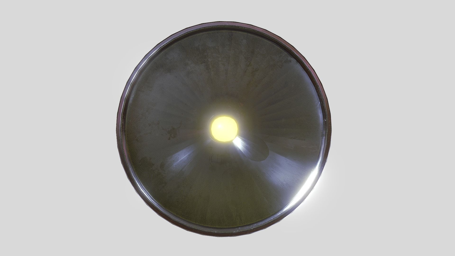 Retro FlashLight Low-poly 3D model_15