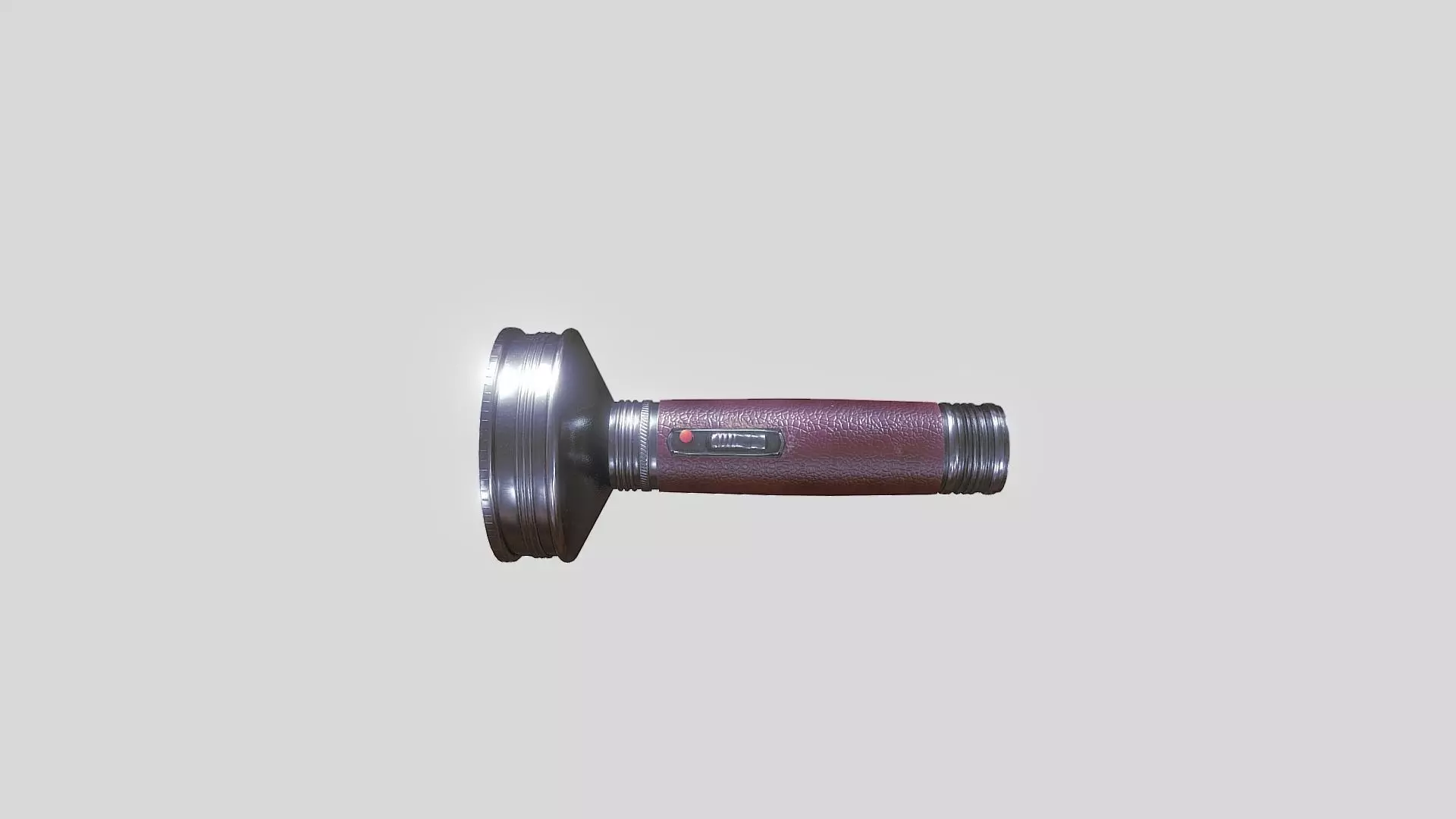 Retro FlashLight Low-poly 3D model_0