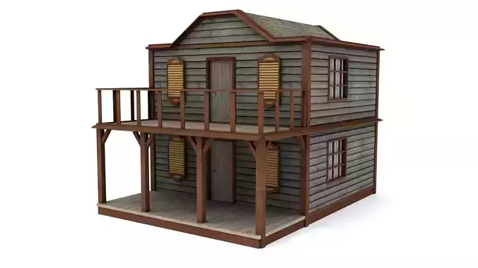 Post Office Low-poly 3D model