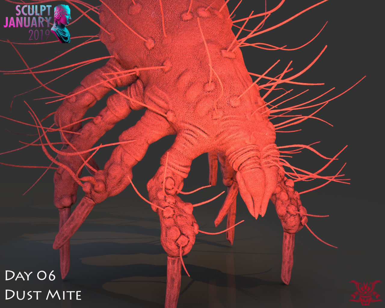Dust Mite Timelapse And Model 3D print model_3