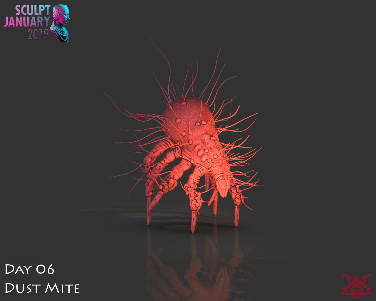 Dust Mite Timelapse And Model 3D print model_4