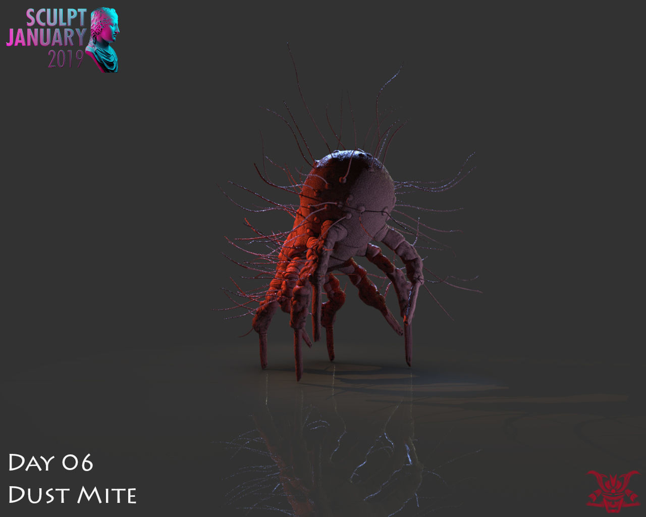 Dust Mite Timelapse And Model 3D print model_9